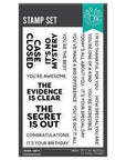 Hero Arts - Case Closed Collection - Clear Stamps - It’s No Mystery-ScrapbookPal