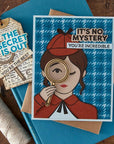 Hero Arts - Case Closed Collection - Clear Stamps - Miss Detective-ScrapbookPal