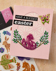 Hero Arts - Charming Easter Collection - Stencils - Asana Pattern-ScrapbookPal