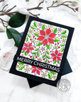 Hero Arts - Clear Stamps - Poinsettia Pattern-ScrapbookPal