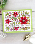 Hero Arts - Clear Stamps - Poinsettia Pattern-ScrapbookPal