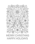 Hero Arts - Clear Stamps - Poinsettia Pattern-ScrapbookPal