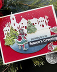 Hero Arts - Clear Stamps - Victorian Ice Skaters-ScrapbookPal