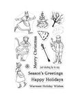 Hero Arts - Clear Stamps - Victorian Ice Skaters-ScrapbookPal