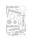 Hero Arts - Don't Stop Believing Collection - Clear Stamps - Unbelievably Awesome Banners-ScrapbookPal