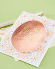 Hero Arts - Eggstra Special Collection - Letterpress + Foil Plate & Cut - Happy Easter-ScrapbookPal
