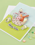 Hero Arts - Eggstra Special Collection - Stamp & Cut - Spring Tweetings-ScrapbookPal