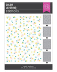 Hero Arts - Eggstra Special Collection - Stencils - Color Layering Confetti-ScrapbookPal