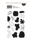 Hero Arts - Fresh Flowers Collection - Clear Stamps - Organic Shapes-ScrapbookPal