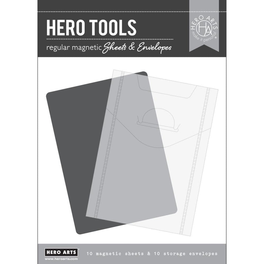 Hero Arts - Hero Tools - Regular Magnet Sheets & Storage Envelopes 5x7-ScrapbookPal