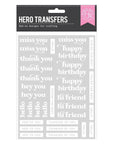 Hero Arts - Hero Transfers - Must Have Messages-ScrapbookPal