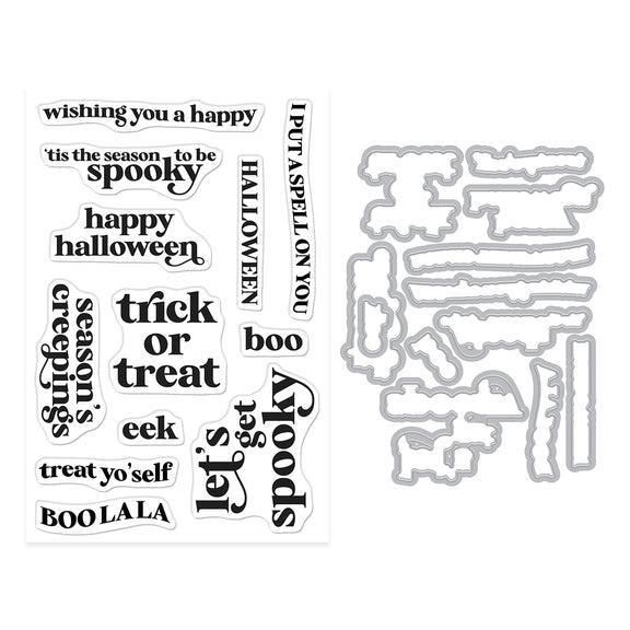 Hero Arts - Hocus Pocus Collection - Stamp & Cut - Season's Creepings-ScrapbookPal