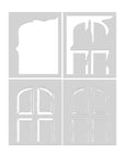 Hero Arts - Home for the Holidays Collection - Stencils - Front Door-ScrapbookPal