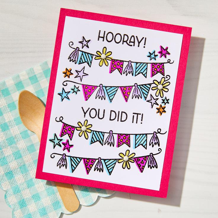 Hero Arts - Let's Celebrate Collection - Clear Stamps - Celebrate-ScrapbookPal