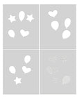 Hero Arts - Let's Celebrate Collection - Stencils - Color Layering Balloons-ScrapbookPal