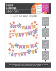 Hero Arts - Let's Celebrate Collection - Stencils - Color Layering Celebrate-ScrapbookPal