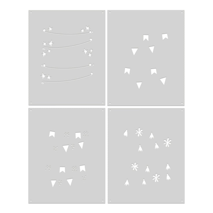 Hero Arts - Let's Celebrate Collection - Stencils - Color Layering Celebrate-ScrapbookPal