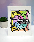 Hero Arts - Lovely Letterpress Collection - Letterpress + Foil Plate - Decorative Floral-ScrapbookPal
