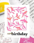 Hero Arts - Lovely Letterpress Collection - Letterpress + Foil Plate - Decorative Floral-ScrapbookPal