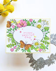 Hero Arts - Lovely Letterpress Collection - Letterpress + Foil Plate - Floral Frame-ScrapbookPal