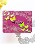 Hero Arts - Lovely Letterpress Collection - Letterpress + Foil Plate - Floral Frame-ScrapbookPal