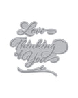 Hero Arts - Lovely Letterpress Collection - Press Pates - Love & Thinking of You-ScrapbookPal
