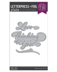 Hero Arts - Lovely Letterpress Collection - Press Pates - Love & Thinking of You-ScrapbookPal