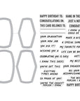 Hero Arts + Ralph Tyndall - Stamp & Cut XL - Notebook Messages