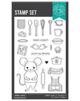 Hero Arts - Retro Kitchen Collection - Clear Stamps - What's Cookin'?-ScrapbookPal