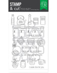 Hero Arts - Retro Kitchen Collection - Stamp & Cut XL - On the Shelf-ScrapbookPal