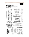 Hero Arts - Say It With Style Collection - Clear Stamps - Say It Inside & Out-ScrapbookPal