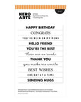 Hero Arts - Say It With Style Collection - Dies - Sentiment Strips XL-ScrapbookPal