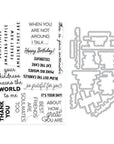 Hero Arts - Say It With Style Collection - Stamp & Cut - Say It Inside & Out-ScrapbookPal