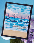 Hero Arts - Seaside Blooms Collection - Stencils - Color Layering Harbor-ScrapbookPal