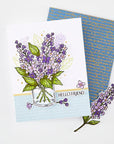 Hero Arts - Spring Meadow Collection - Cling Stamps - Birdsong Script-ScrapbookPal