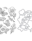 Hero Arts - Spring Whimsy Collection - Clear Stamps & Dies - Special Day Butterfly-ScrapbookPal