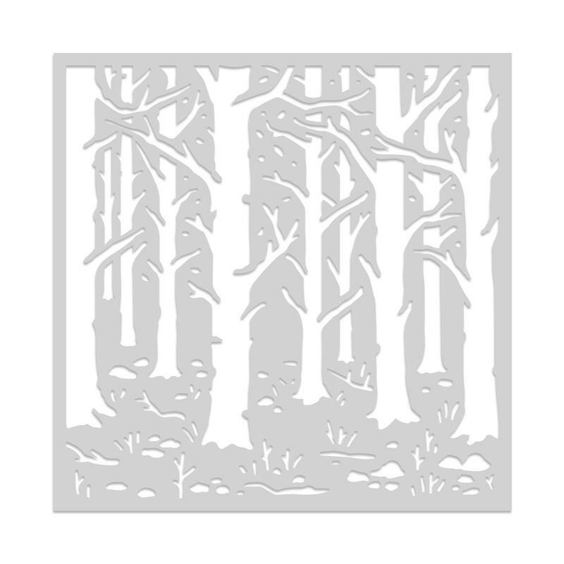 Hero Arts - Stencils - Woodland Forest-ScrapbookPal