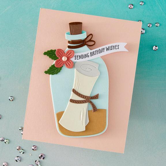 Hero Arts - Summer By The Shore Collection - Dies - Message in a Bottle-ScrapbookPal