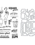 Hero Arts - Summerween Collection - Stamp & Cut - Ghoul Summer-ScrapbookPal