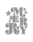 Hero Arts - Very Merry Collection - Letterpress + Foil Plate - Merry-ScrapbookPal