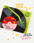 Hero Arts - Vintage Vinyl Collection - Stamp & Cut - Solid Gold-ScrapbookPal
