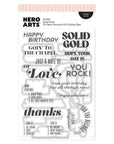 Hero Arts - Vintage Vinyl Collection - Stamp & Cut - Solid Gold-ScrapbookPal