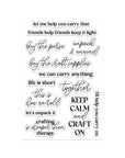 Hero Arts - We All Have Baggage Collection - Clear Stamps - Keep Calm Sentiments-ScrapbookPal