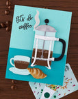 Hero Arts - What's Brewing? Collection - Dies - Coffee and Croissant-ScrapbookPal