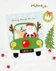 Hero Arts - Whimsical Wheels Collection - Letterpress + Foil & Cut - Winter Words-ScrapbookPal