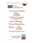 Hero Arts - Whimsical Wheels Collection - Letterpress + Foil & Cut - Winter Words-ScrapbookPal