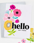 Hero Arts - You've Got a Friend Collection - Clear Stamps - Abstract Floral-ScrapbookPal