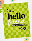 Hero Arts - You've Got a Friend Collection - Clear Stamps - Hello Friend-ScrapbookPal