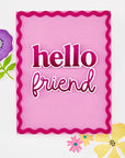 Hero Arts - You've Got a Friend Collection - Clear Stamps - Hello Friend-ScrapbookPal