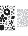 Hero Arts - You've Got a Friend Collection - Stamp & Cut - Abstract Floral-ScrapbookPal